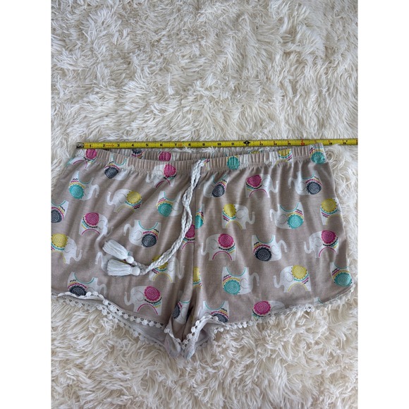PJ Couture Womens Pajama Set Tank Top‎ Shorts Elephant Print XL Sleepwear - Picture 7 of 7